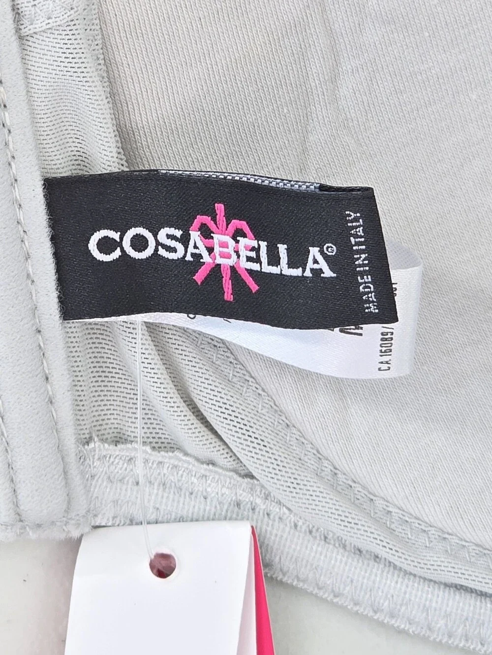 Cosabella Trenta Padded Bandeau Bra Silver Lace Made In Italy Size M NWT